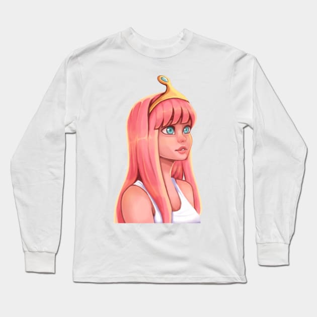 Princess Bubblegum Long Sleeve T-Shirt by MarcyRangel